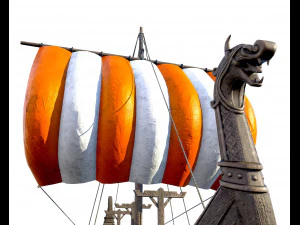 o navio viking Modelo 3D