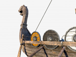 long viking ship 3D Модель