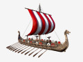 long viking ship 3D Models