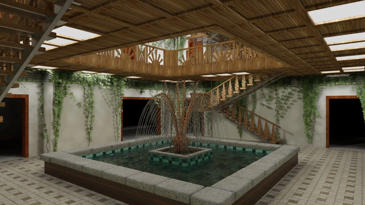 fountain 3D Model .c4d .max .obj .3ds .fbx .stl .blend 