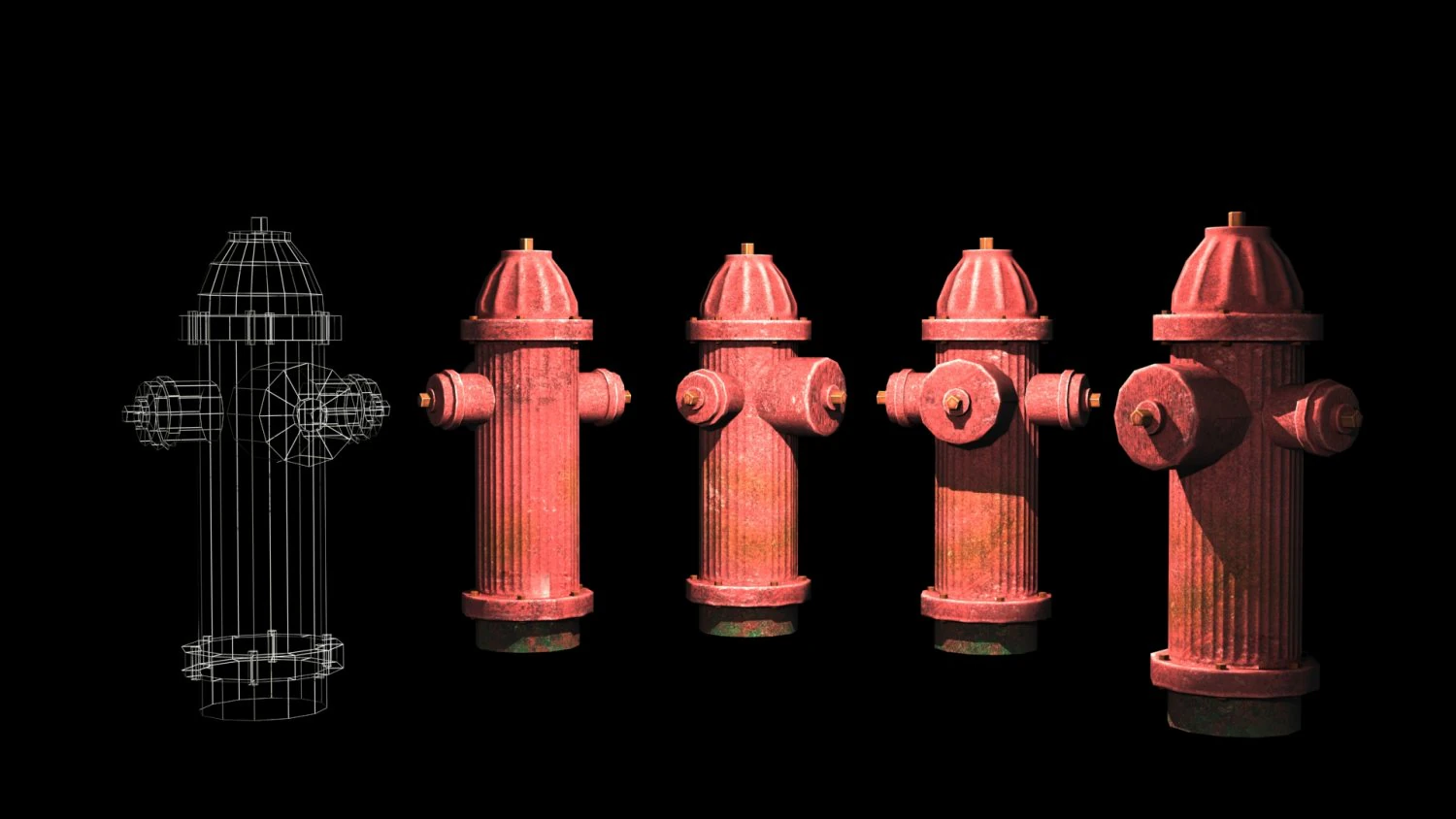 अग्नि हाईड्रेंट 3D मॉडल .c4d .max .obj .3ds .fbx .stl .blend