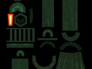 lamp post game object Modèle 3D