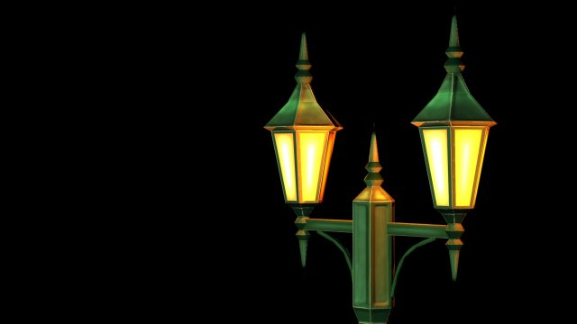 lamp post game object Modèle 3D .c4d .max .obj .3ds .fbx .stl .blend 