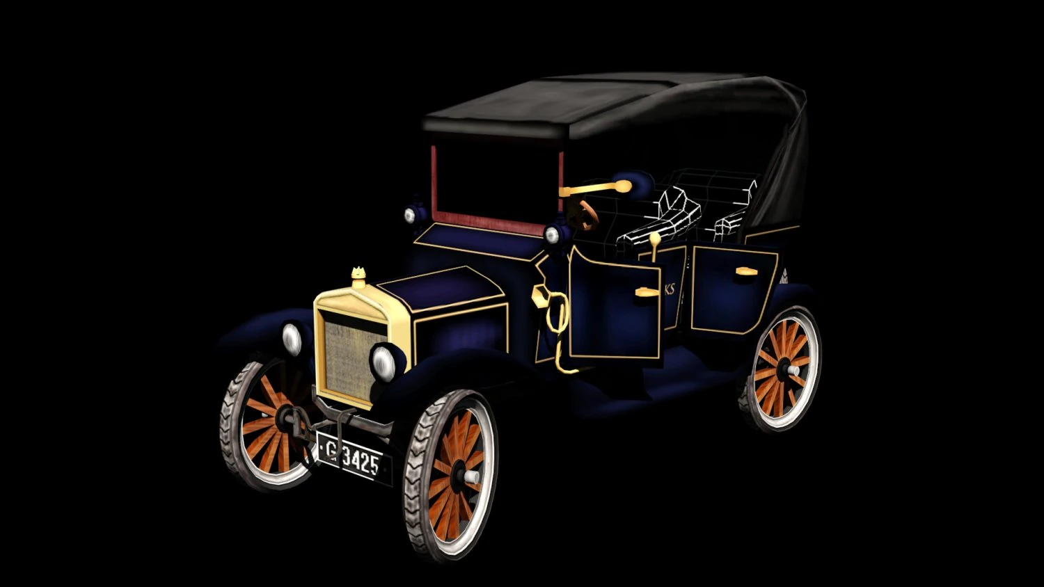 ford t 3D Model .c4d .max .obj .3ds .fbx .stl .blend 