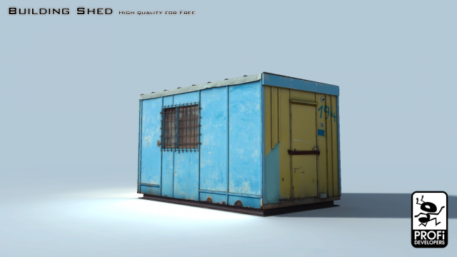 building shed 3Dモデル .c4d .max .obj .3ds .fbx .stl .blend