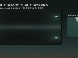 bright starry night skybox CG Textures