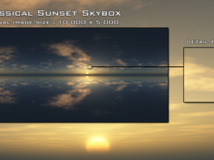 classical sunset skybox CG Текстуры