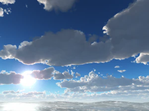 बादल छाए रहेंगे गर्मी के दिन स्काईबॉक्स CG टेक्स्चर्स