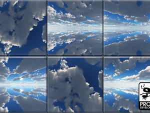 cloudy summer day skybox CG Textures