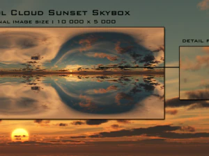 cool cloud sunset skybox CG Textures