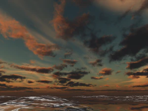 cool cloud sunset skybox CG Textures