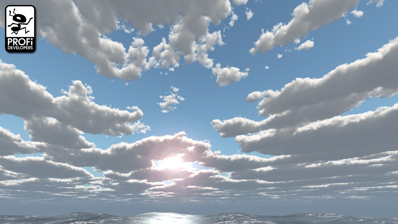 cloudy evening skybox CG Текстуры in Небо 360 3DExport