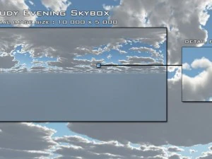 cloudy evening skybox CG Textures