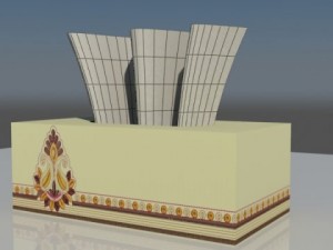 tissue box 3D मॉडल