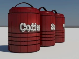 coffee containers 3D Model