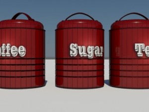 coffee containers 3Dモデル