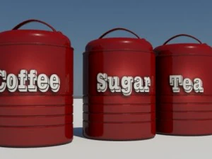 coffee containers 3D Model