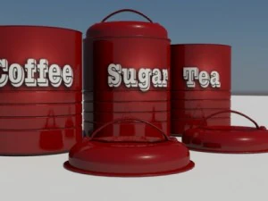 coffee containers 3D Model