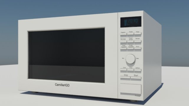 microwave oven 3D मॉडल .c4d .max .obj .3ds .fbx .stl .blend 