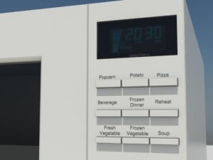 microwave oven 3D मॉडल
