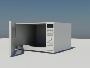 microwave oven 3D मॉडल