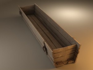 wooden horse trough 3D Модель