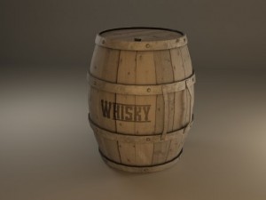 wooden barrel 3D Model