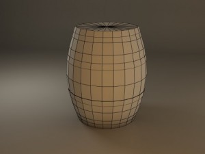 wooden barrel 3D Model