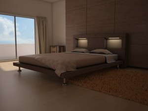 modern bedroom set 1 3D 模型