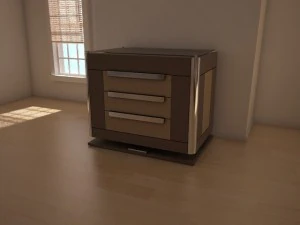 modern bedroom set 1 3D Model