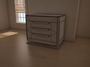 modern bedroom set 1 3D 模型