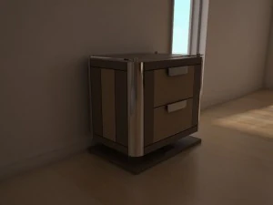 modern bedroom set 1 3D Model