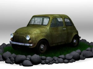 फिएट 500 3D मॉडल