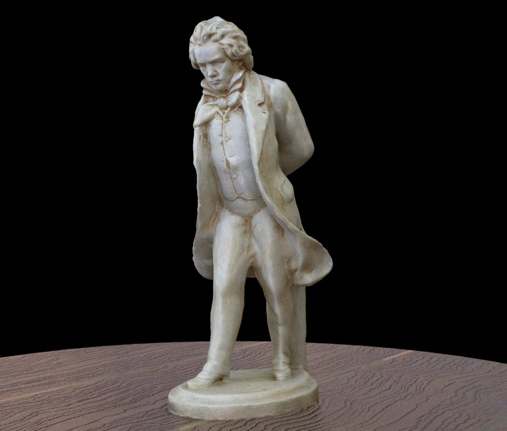 beethoven sculpture 3D Model .c4d .max .obj .3ds .fbx .stl .blend 