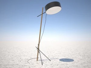 Lampada da terra Excel Modello 3D