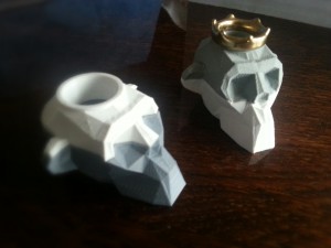 skull of monkey low poly Modelo de Impressão 3D