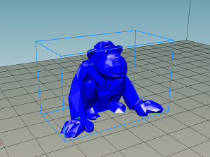 monkey low poly Model do druku 3D