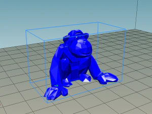 singe low poly Modèles 3D en vedette