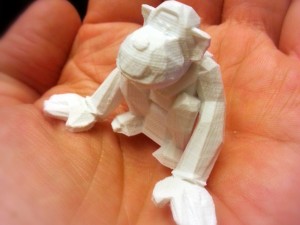 monkey low poly Model do druku 3D