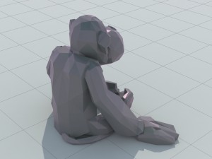 monkey 3d printing Model Cetak 3D