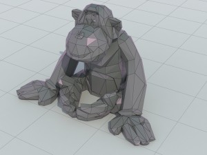monkey 3d printing Model Cetak 3D