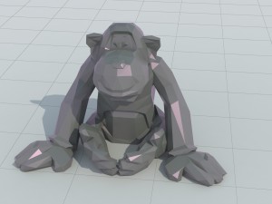 monkey 3d printing Model Cetak 3D