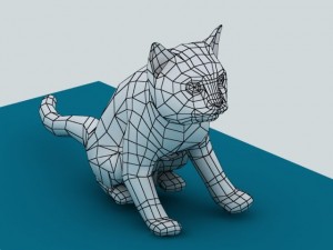 cat animated rigged Model 3D
