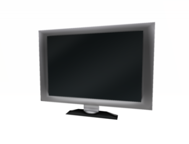 tv 001 low polygon 3D Model .c4d .max .obj .3ds .fbx .stl .blend 