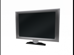tv 001 low polygon 3D Model