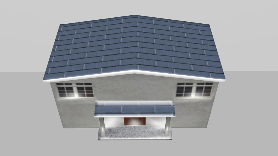 house 001 low polygons 3D Model .c4d .max .obj .3ds .fbx .stl .blend 
