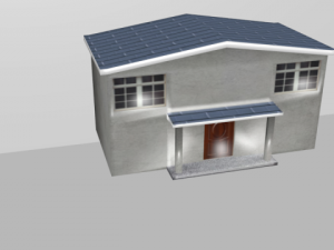 house 001 low polygons 3D Model
