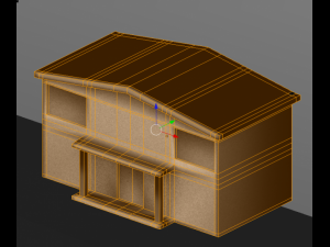 house 001 low polygons 3D Model