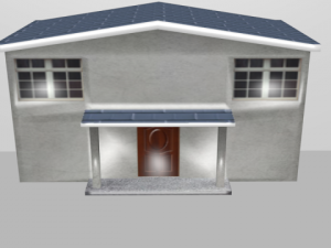 house 001 low polygons 3D Model