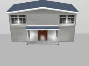 house 001 low polygons 3D Model